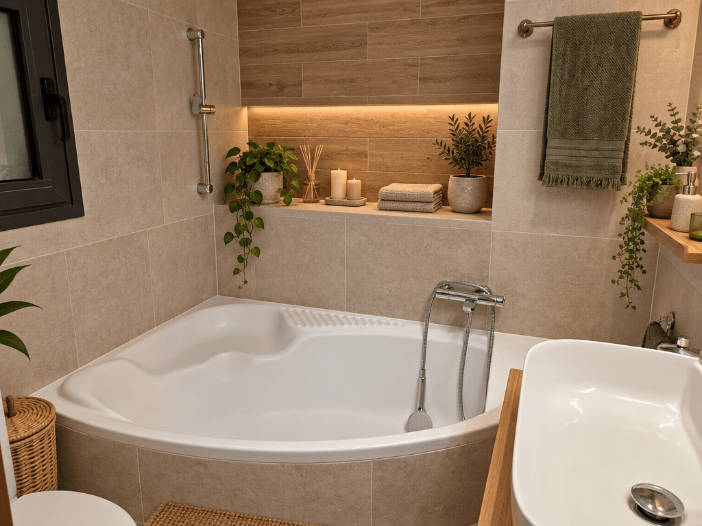 Bathroom interior in no_style style — photo by GenRoom AI