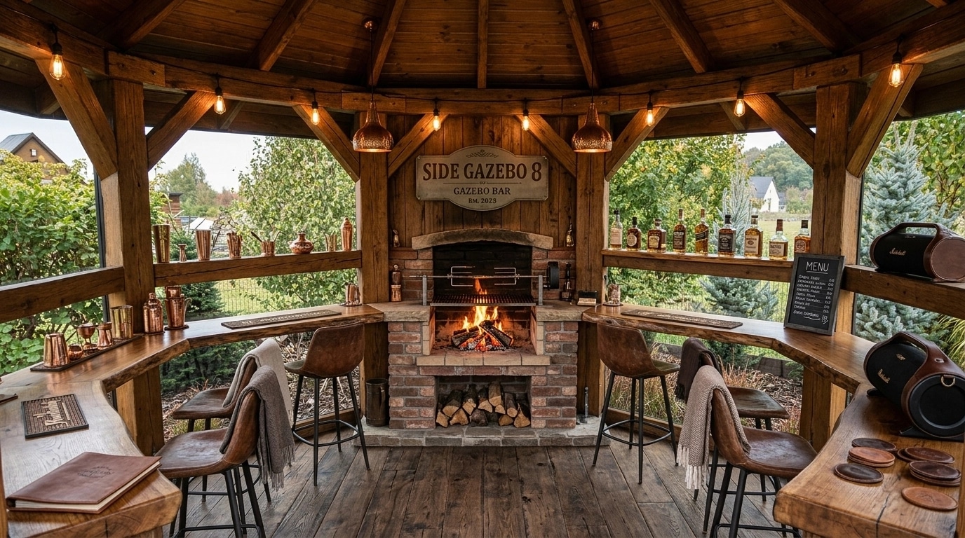 Interior design in Rustic style — bar by GenRoom AI
