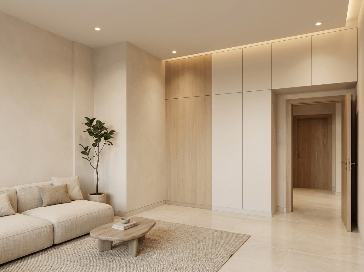 Interior design in Minimalism style — Living Room by GenRoom AI