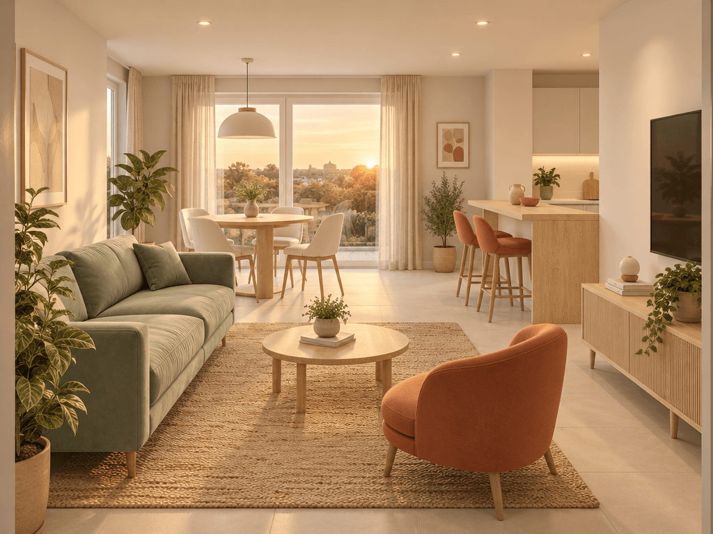 Contemporary Living Room design — interior photo by GenRoom AI