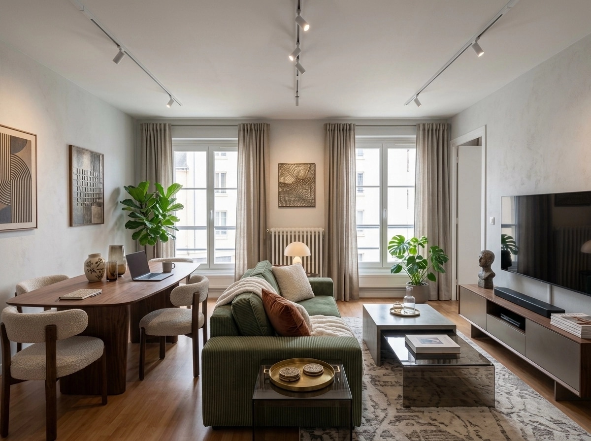Interior design in Contemporary style — Living Room by GenRoom AI