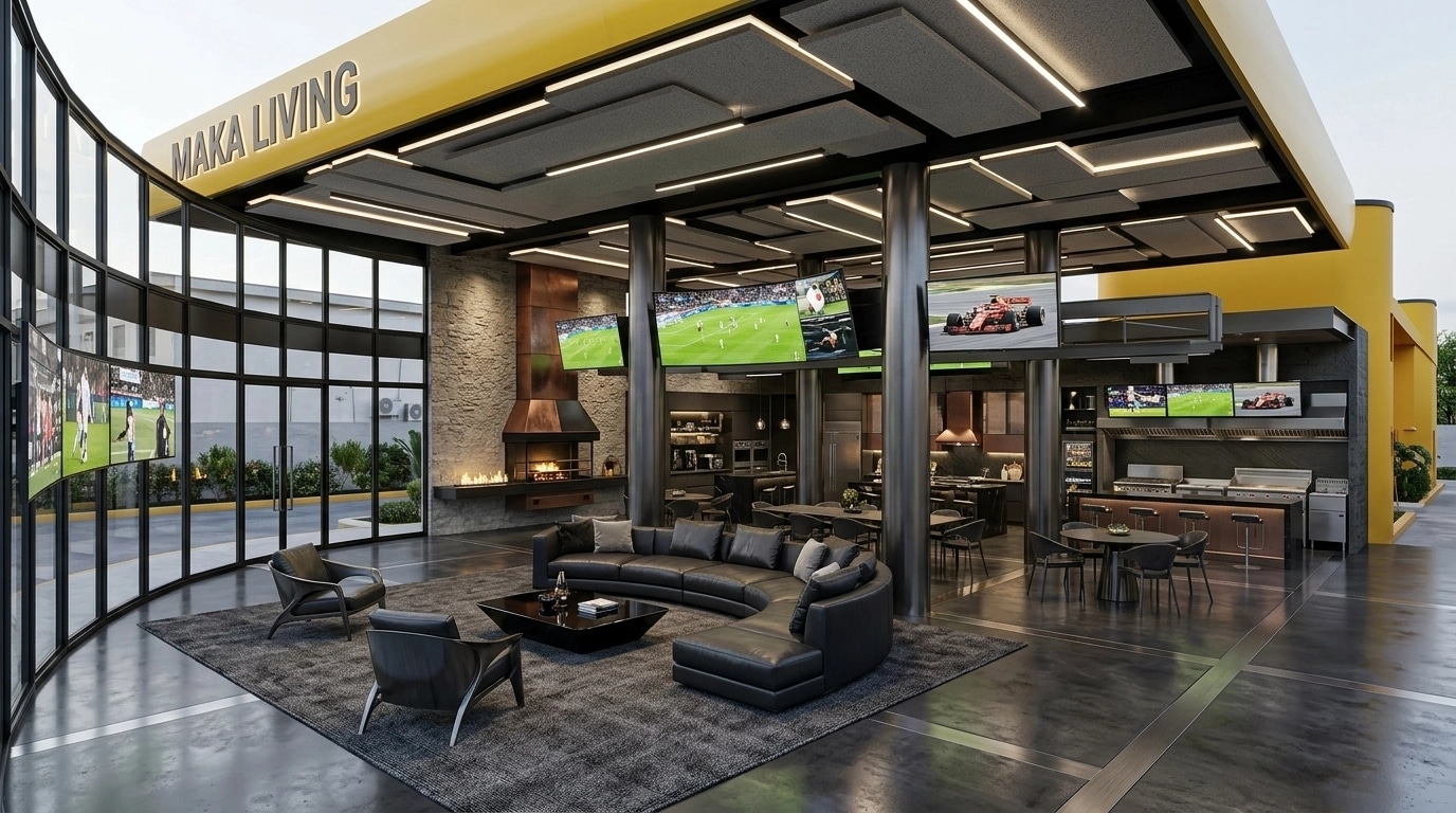 Interior design in Blacktec style — Living Room by GenRoom AI