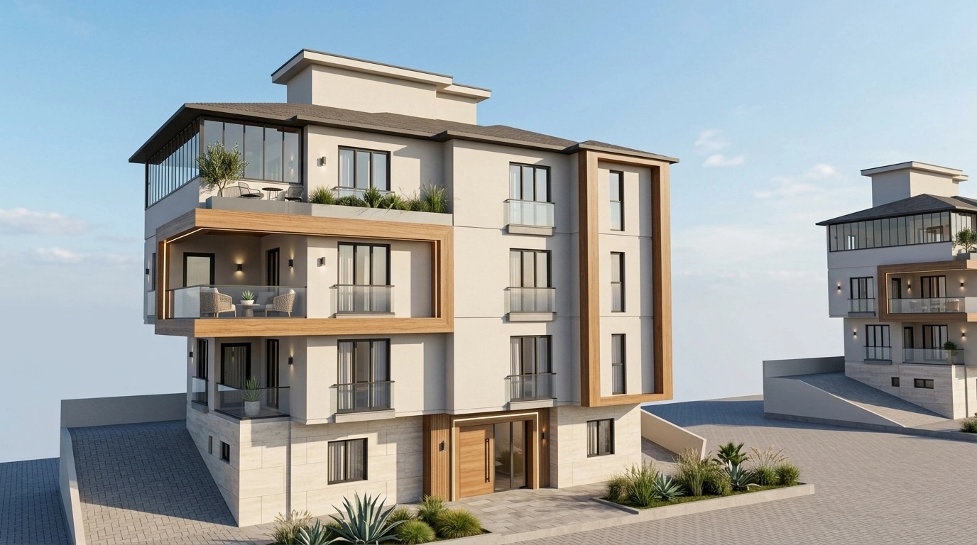 Contemporary Facade Facade design — facade photo by GenRoom AI