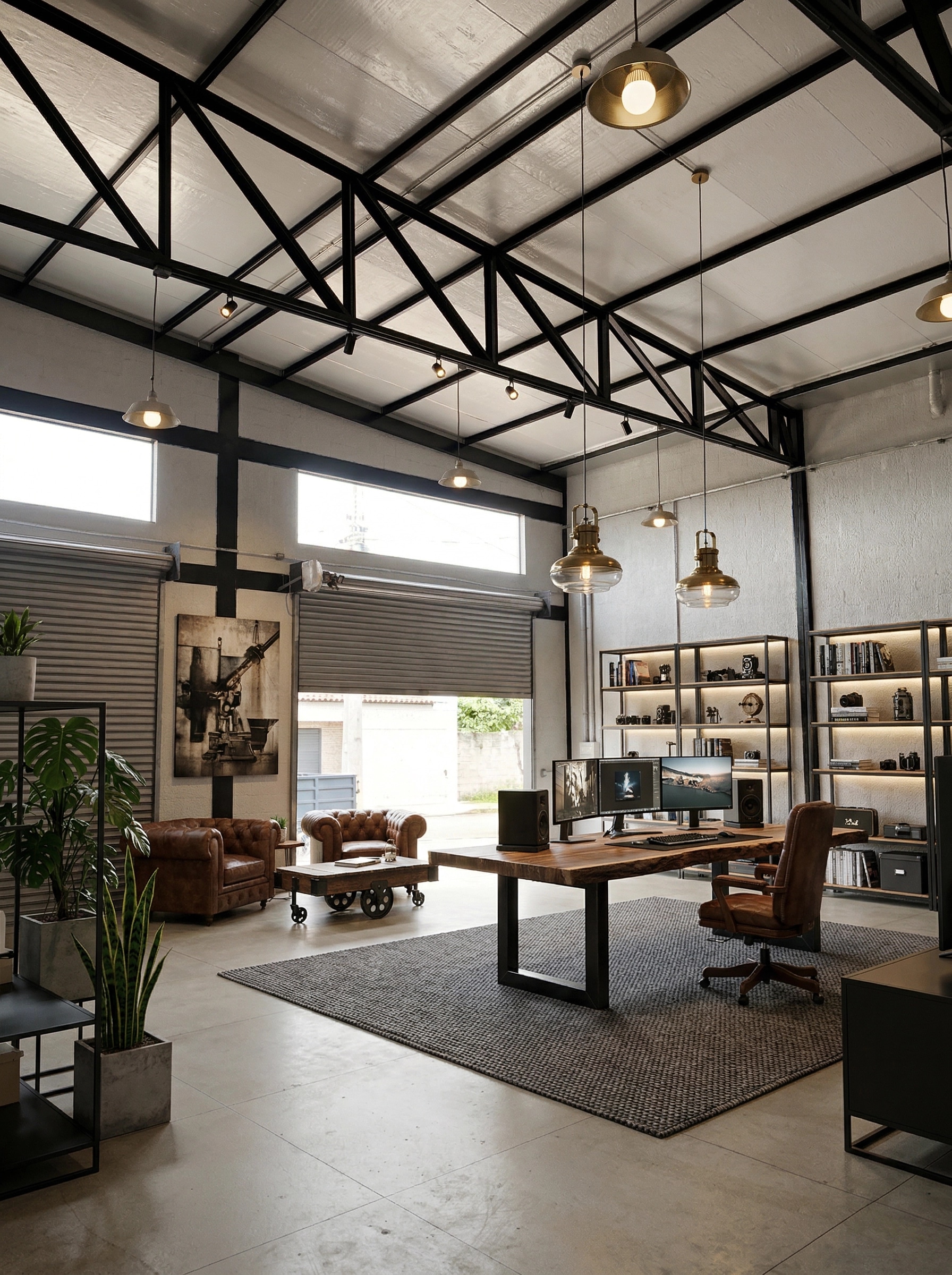 Loft / Industrial Office design — interior photo by GenRoom AI
