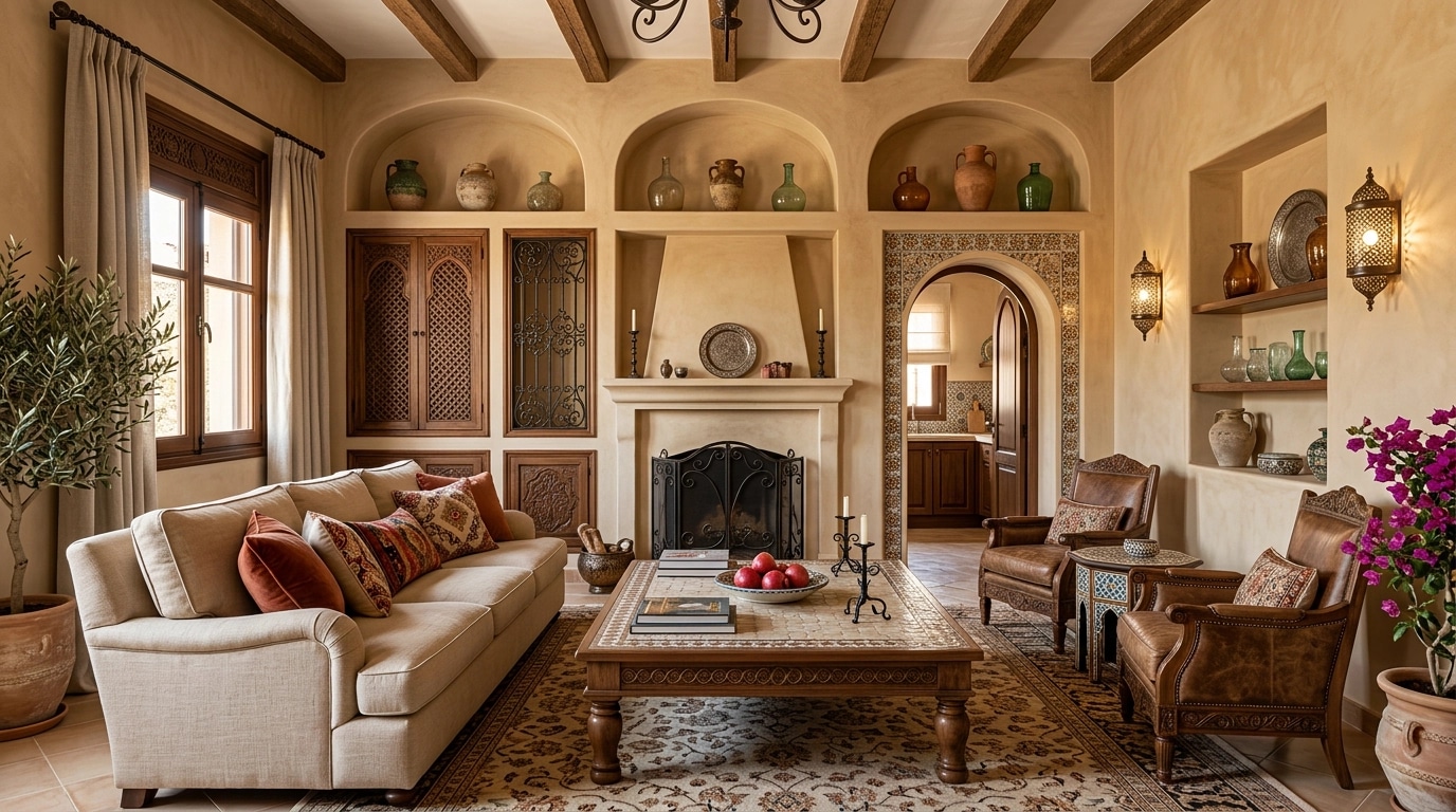 Interior design in Mediterranean style — Living Room by GenRoom AI