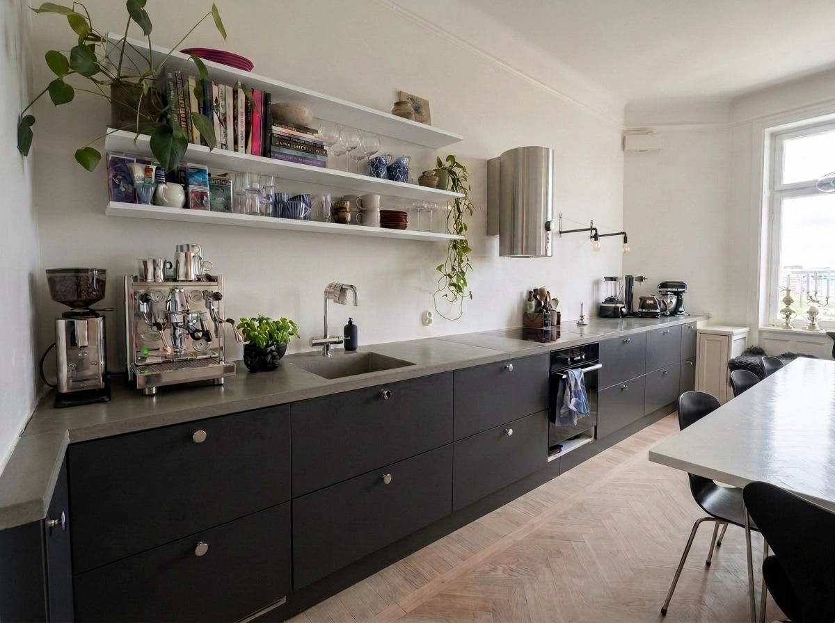 Minimalism Kitchen design — interior photo by GenRoom AI