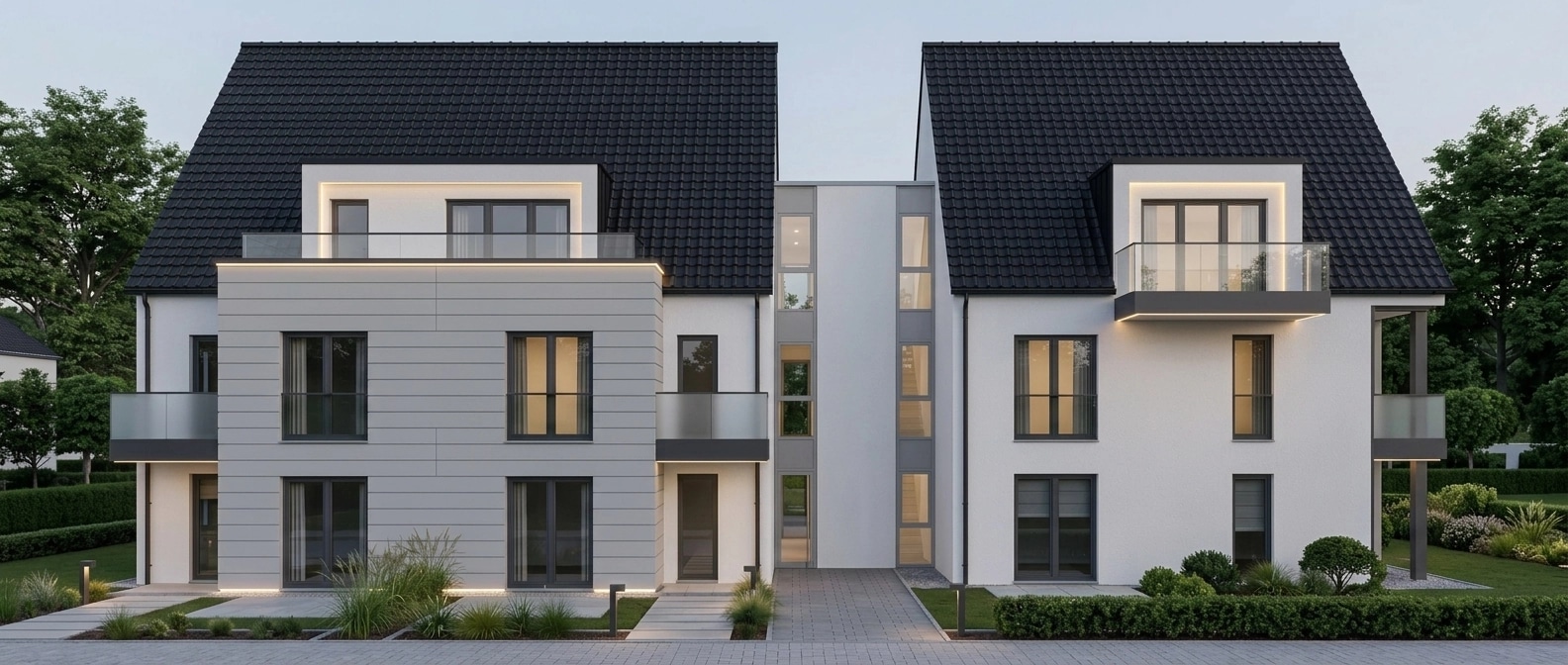 Facade design in German Modernist Facade style — Facade by GenRoom AI