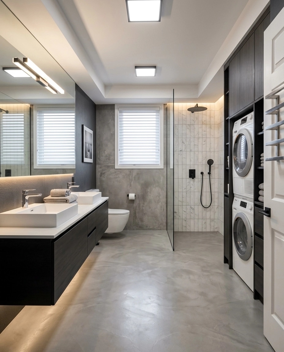 Interior design in Contemporary style — Bathroom by GenRoom AI