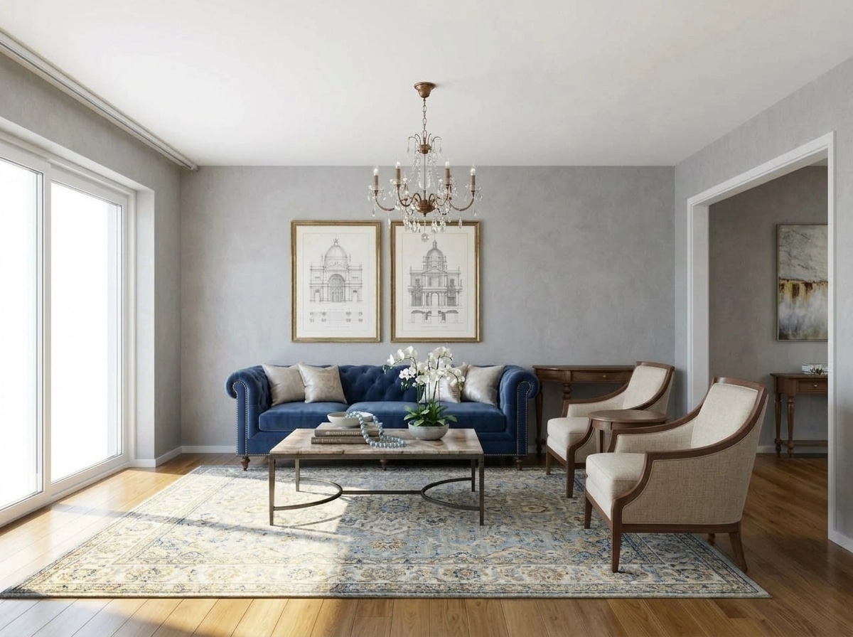 Interior design in Transitional style — Living Room by GenRoom AI