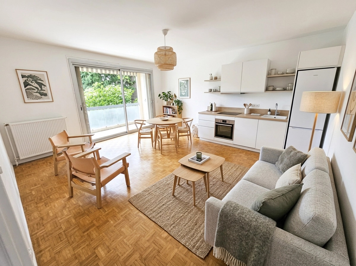 Scandinavian Living Room design — interior photo by GenRoom AI
