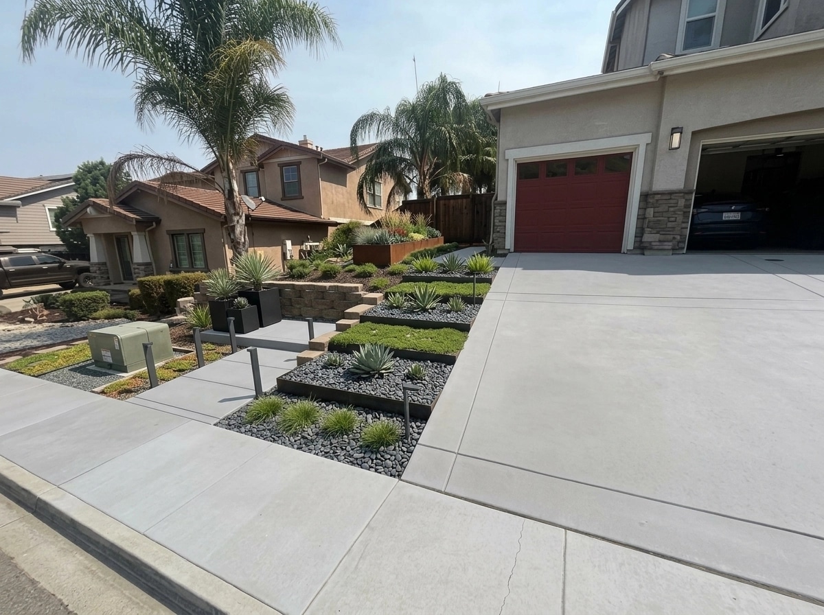 Landscape design in Minimalist Yard style — Yard by GenRoom AI