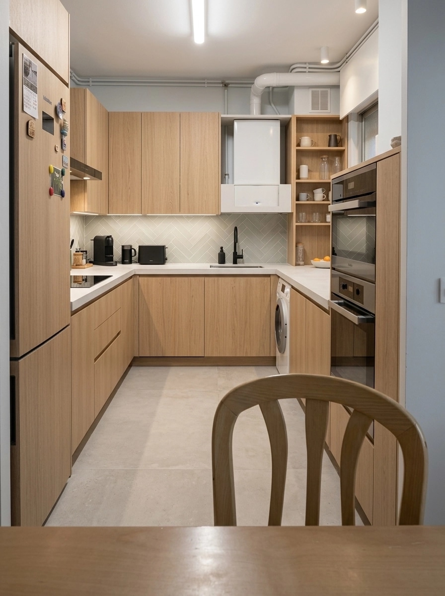 Scandinavian Dapur design — interior photo by GenRoom AI