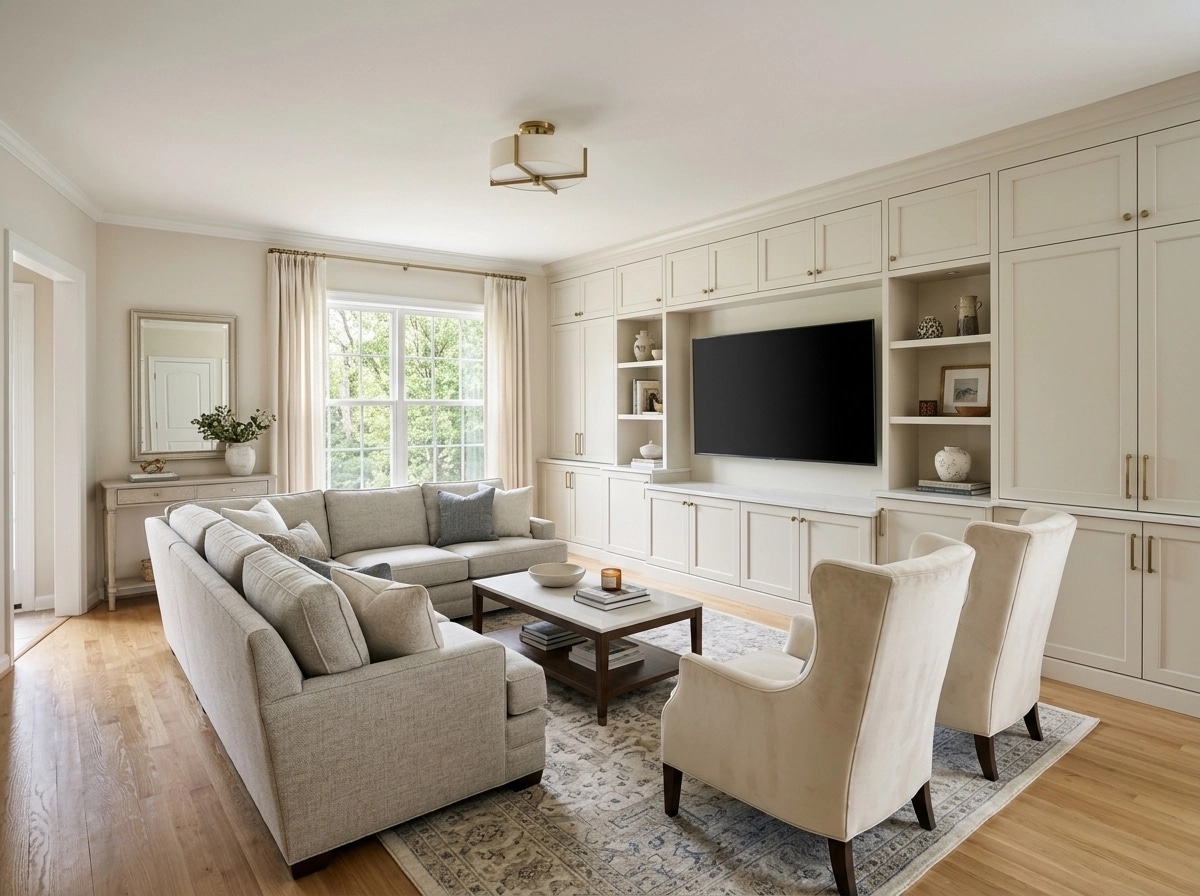 Interior design in Transitional style — Living Room by GenRoom AI