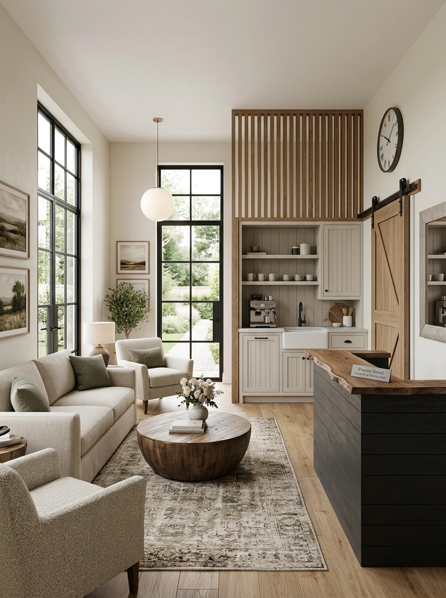 Interior design in Modern Farmhouse style — Office by GenRoom AI