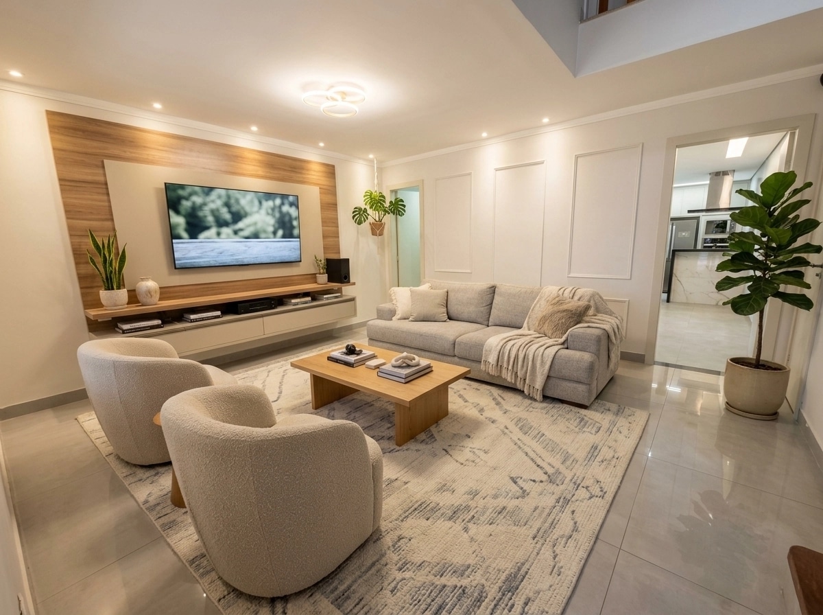 Scandinavian Living Room design — interior photo by GenRoom AI