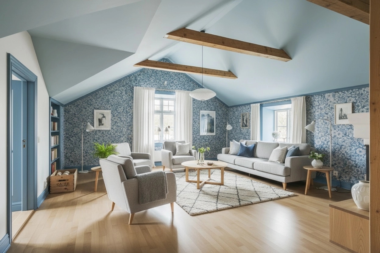 Scandinavian Living Room design — interior photo by GenRoom AI