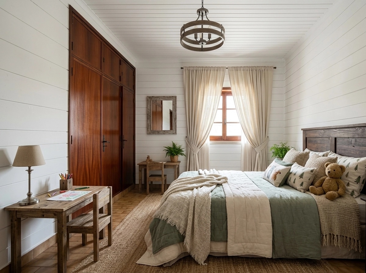 Modern Farmhouse Bedroom design — interior photo by GenRoom AI