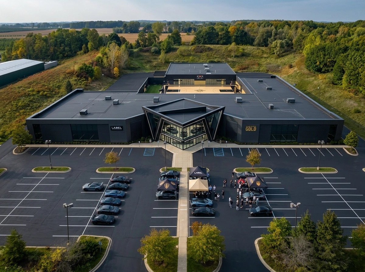 Facade design in Blacktec Facade style — Facade by GenRoom AI