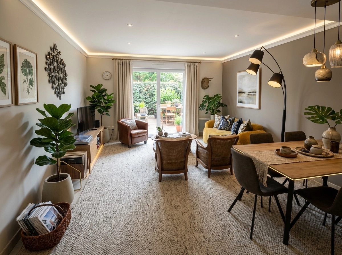 Interior design in Transitional style — Living Room by GenRoom AI