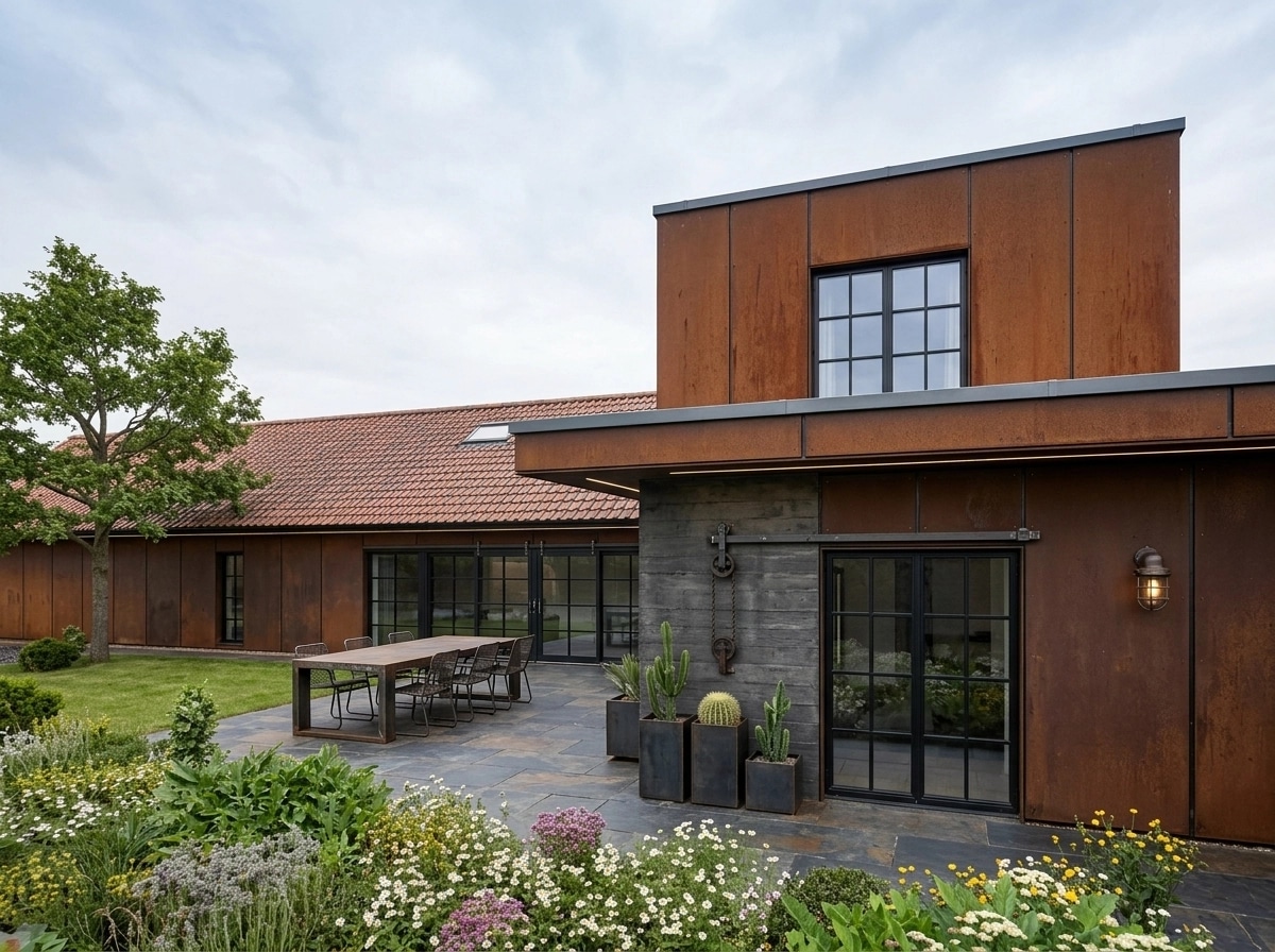 Facade design in Loft Facade style — photo by GenRoom AI