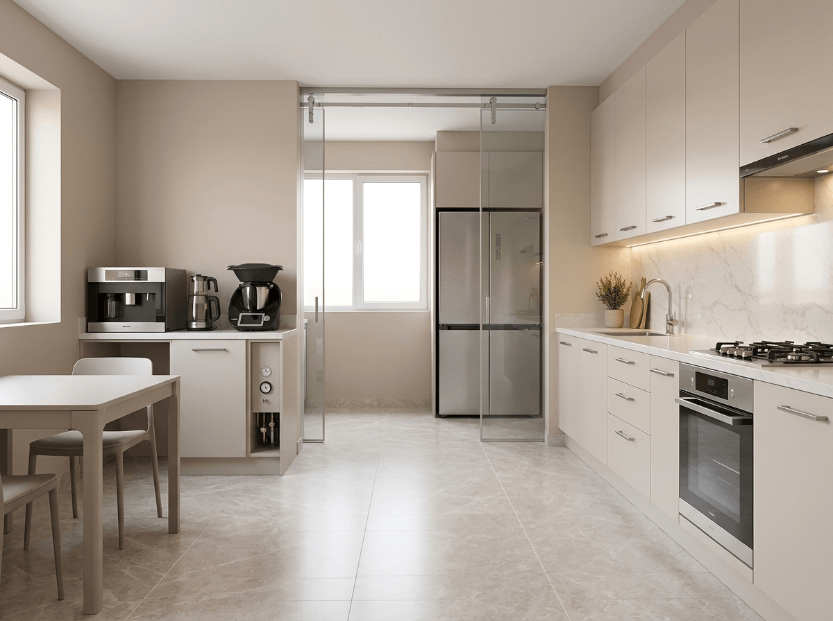 Kitchen interior in no_style style — photo by GenRoom AI