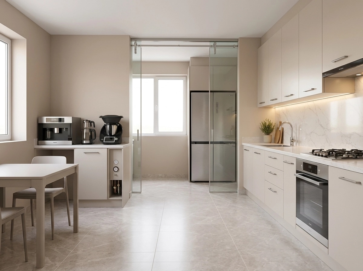 Kitchen interior in no_style style — photo by GenRoom AI