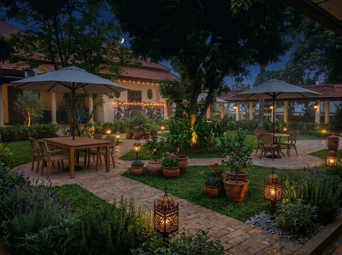 Landscape design in Mediterranean Yard style — Yard by GenRoom AI