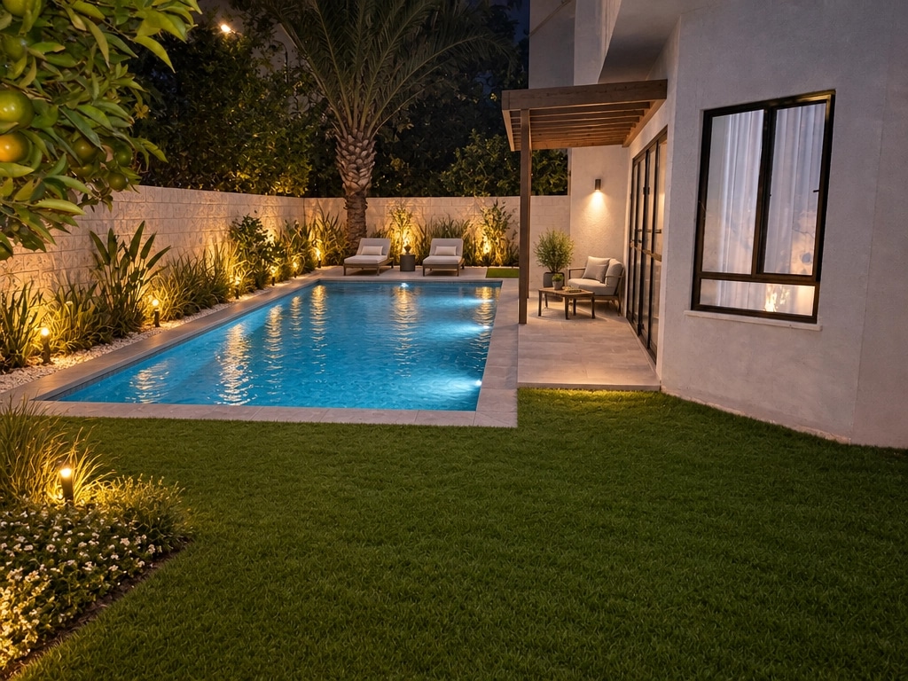 Landscape design in Contemporary Yard style — Yard by GenRoom AI
