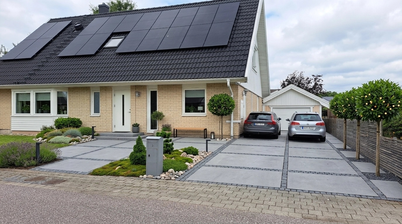 Landscape design in Scandinavian Garden style — Yard by GenRoom AI