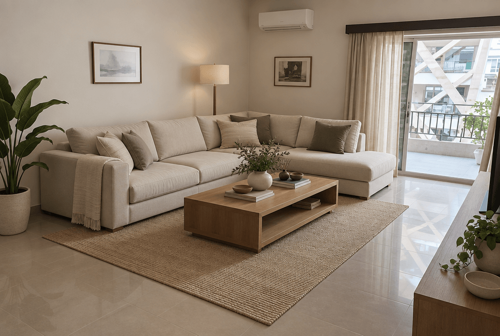 Minimalism Living Room design — interior photo by GenRoom AI