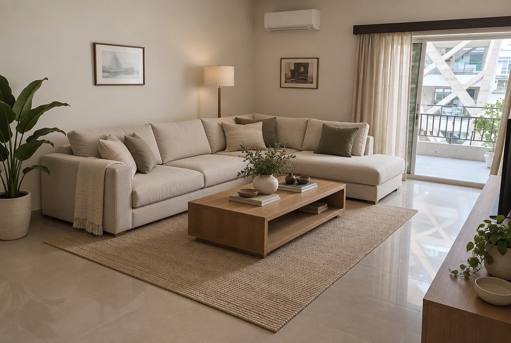 Interior design in Minimalism style — Living Room by GenRoom AI