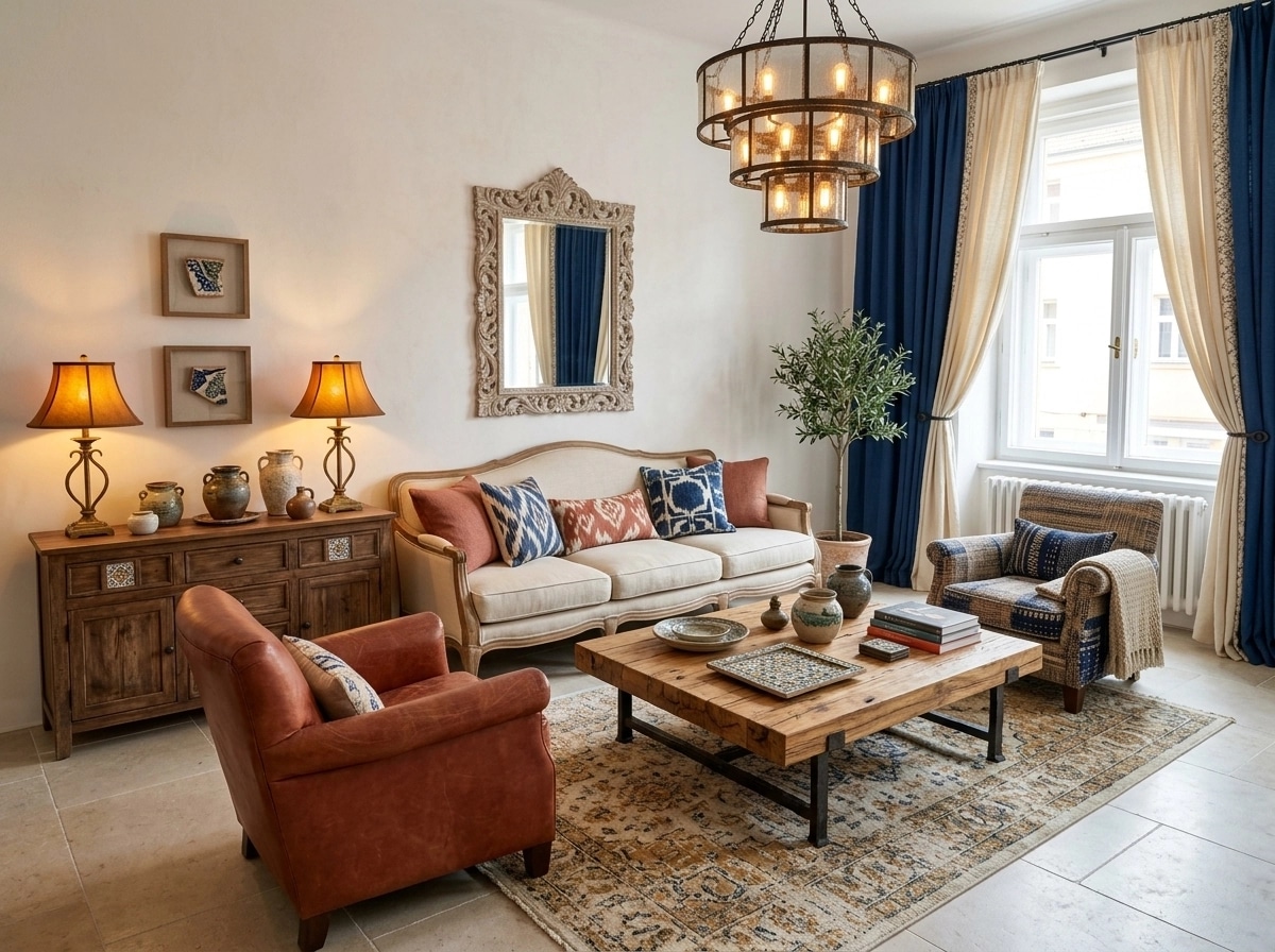 Interior design in Mediterranean style — Living Room by GenRoom AI