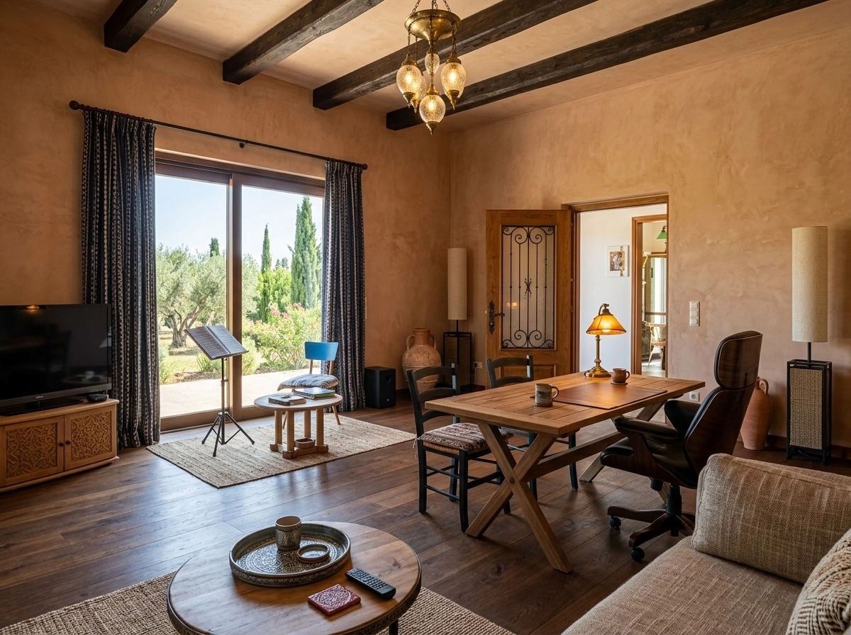 Interior design in Mediterranean style — home_office by GenRoom AI
