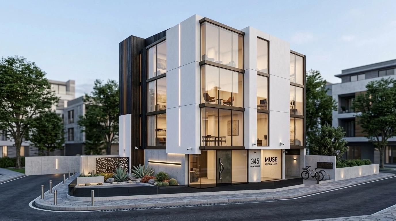 Contemporary Facade Facade design — facade photo by GenRoom AI