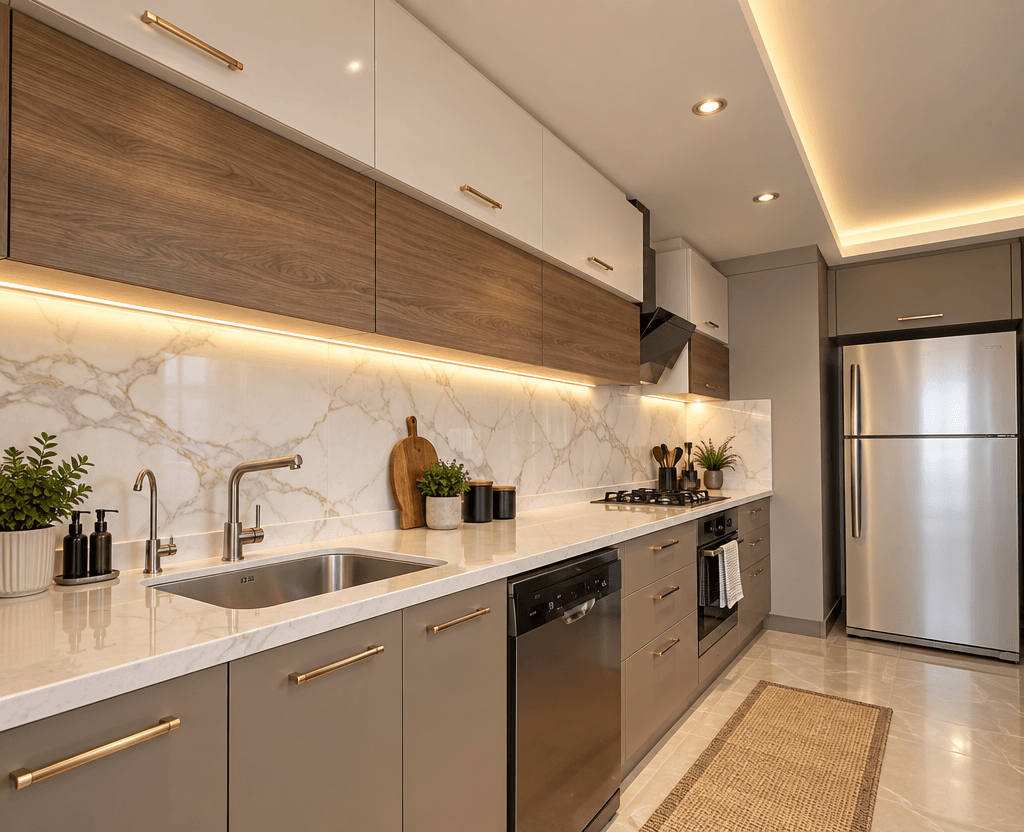 Kitchen interior in no_style style — photo by GenRoom AI