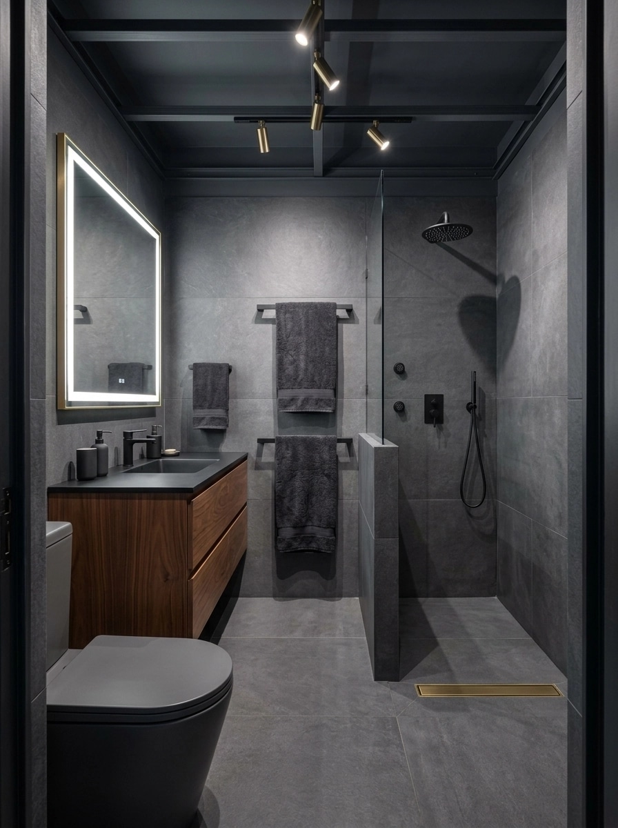 Contemporary Bathroom design — interior photo by GenRoom AI
