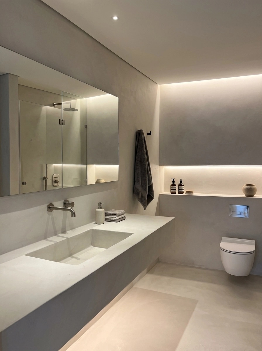 Minimalism Bathroom design — interior photo by GenRoom AI