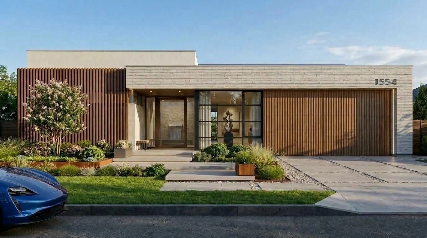 Contemporary Facade Facade design — facade photo by GenRoom AI