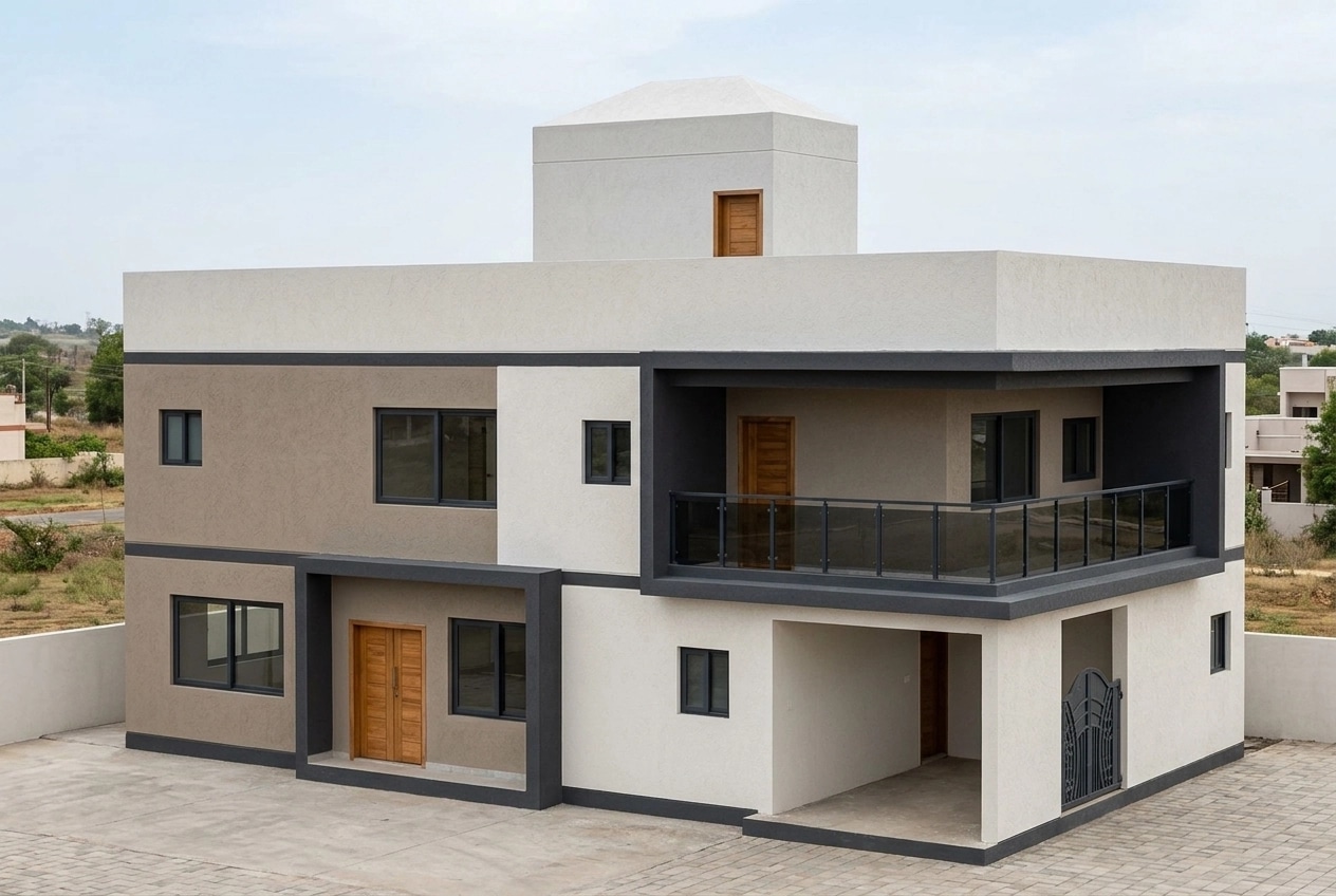 Facade design in Contemporary Facade style — Facade by GenRoom AI