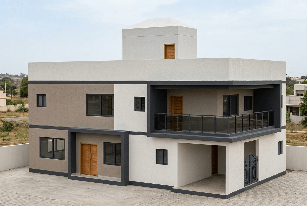 Facade design in Contemporary Facade style — Facade by GenRoom AI