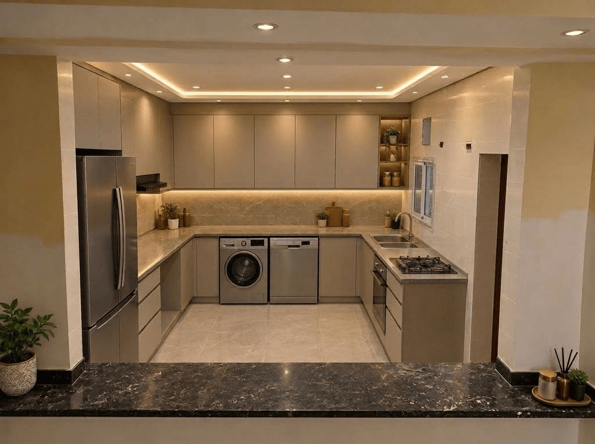 Kitchen interior in no_style style — photo by GenRoom AI