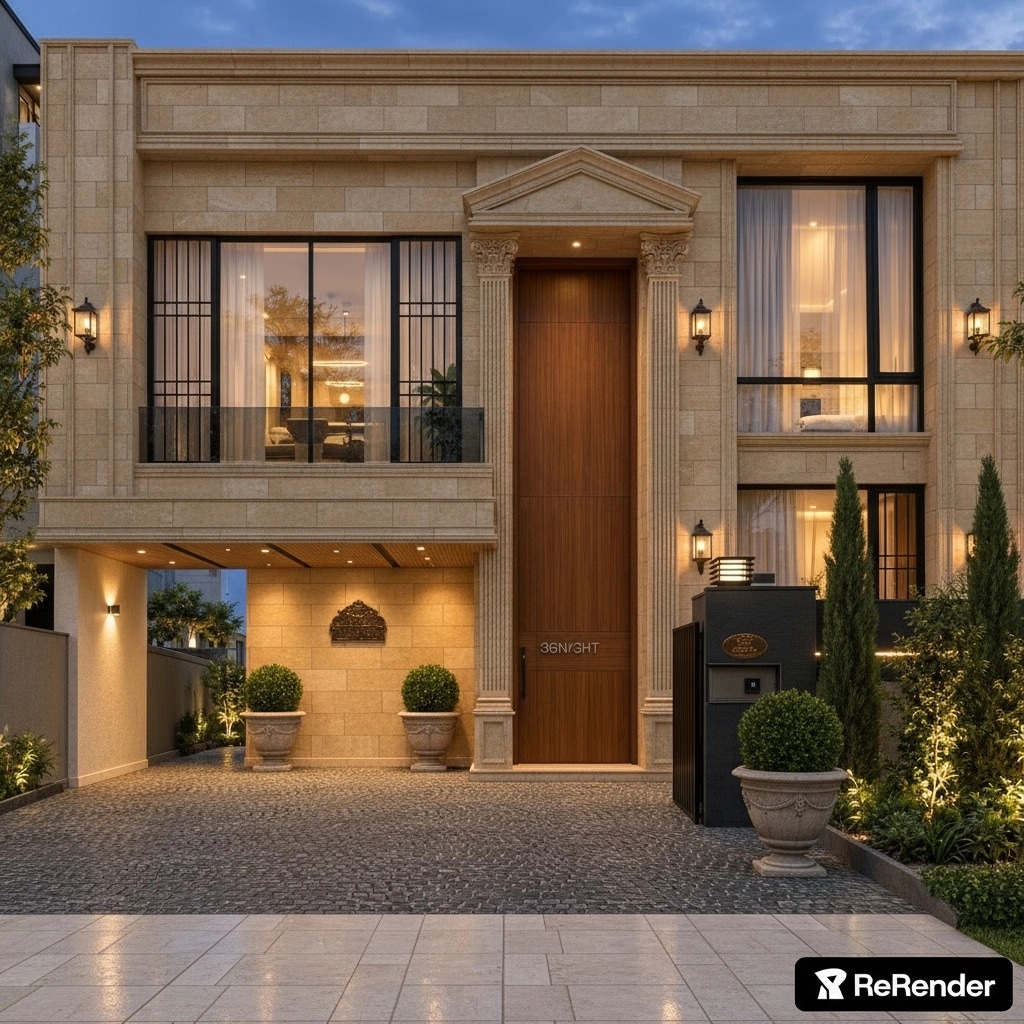 Classic Facade Facade design — facade photo by GenRoom AI
