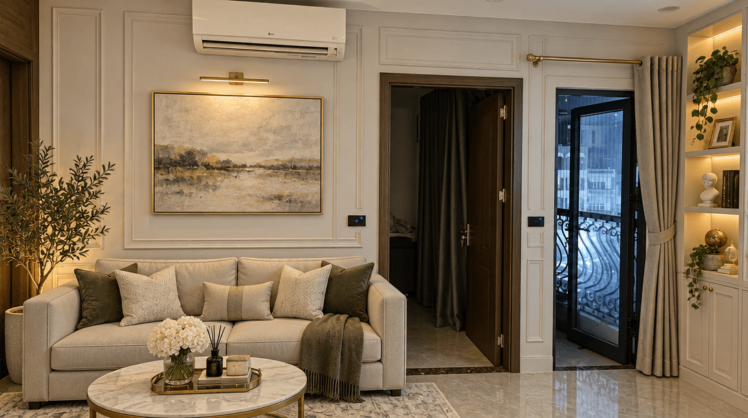 Interior design in Neoclassic style — Living Room by GenRoom AI