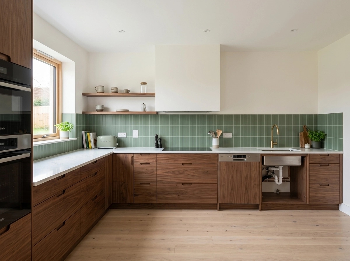 Kitchen interior in Scandinavian style — photo by GenRoom AI