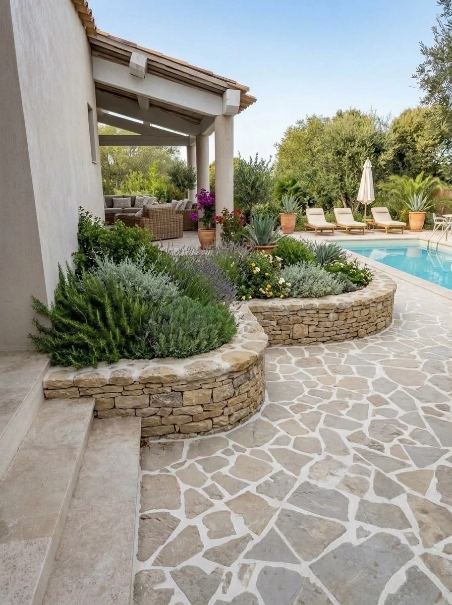 Design paisagístico em estilo Provence Garden — Jardim por GenRoom AI