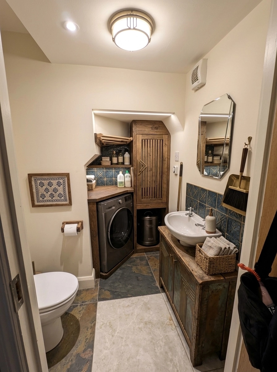 Interior design in Art Deco style — laundry by GenRoom AI