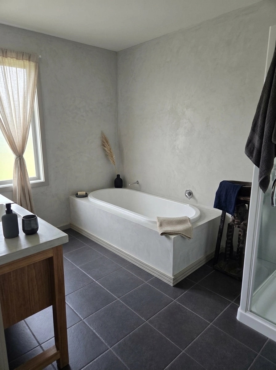 Japandi Bathroom design — interior photo by GenRoom AI