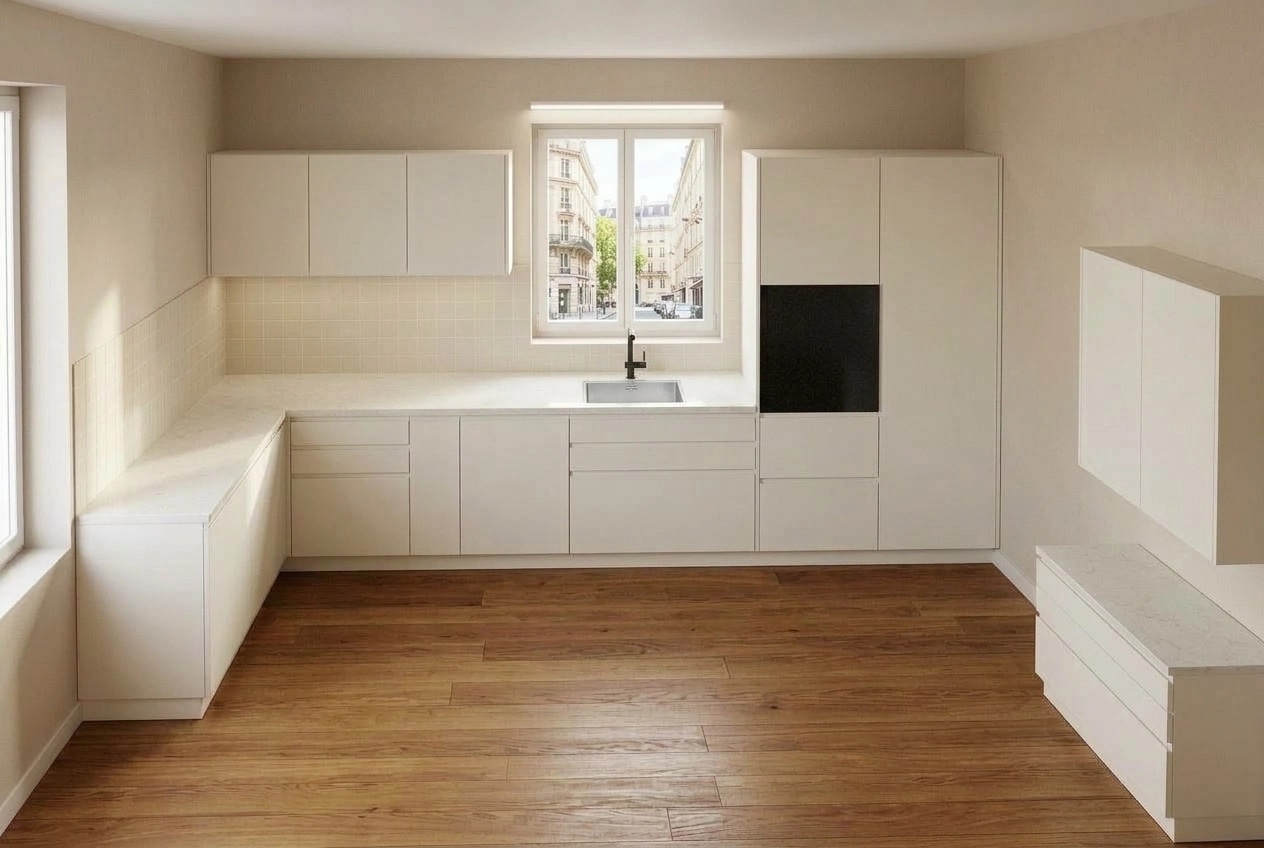Kitchen interior in no_style style — photo by GenRoom AI