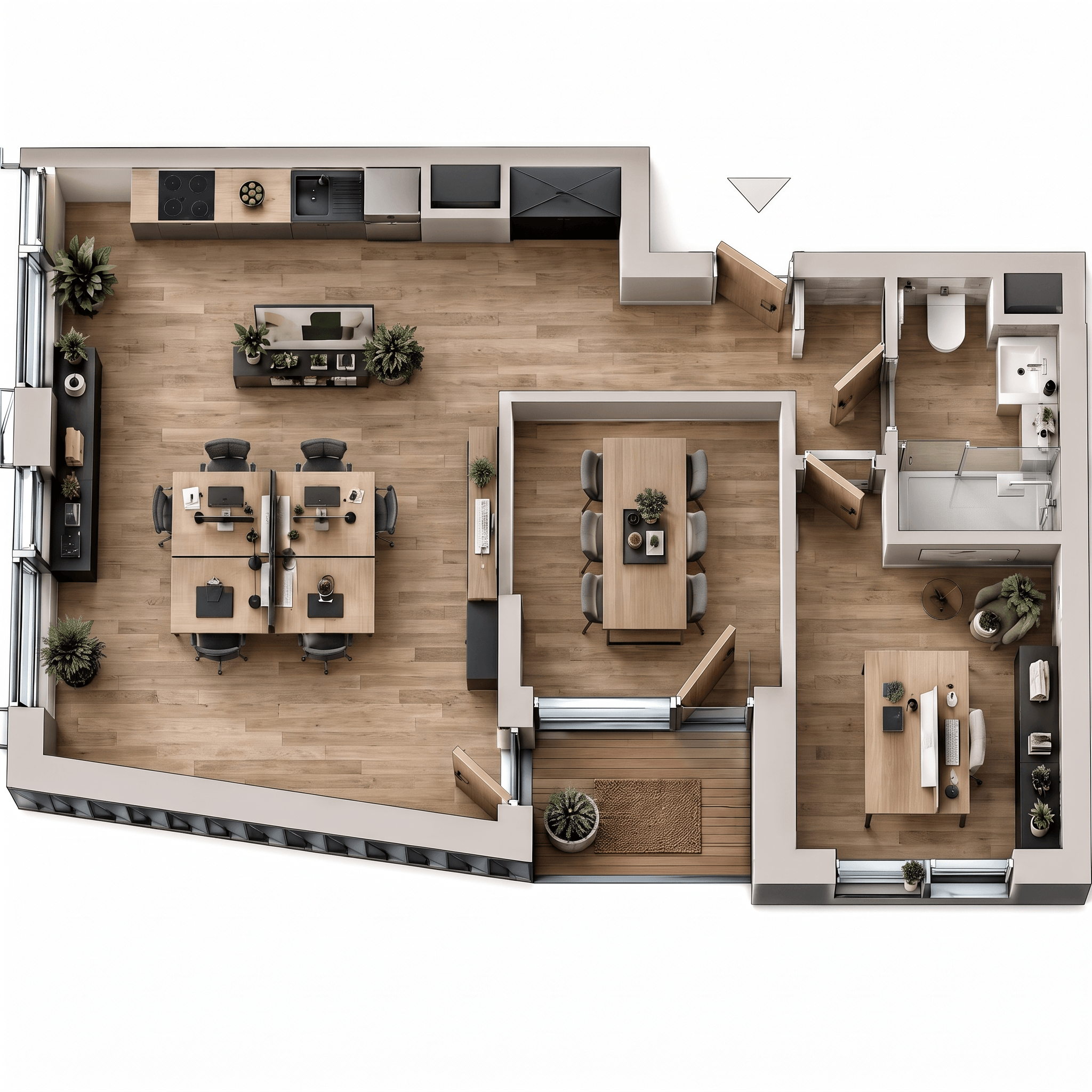 Interior design in Contemporary style — Living Room by GenRoom AI