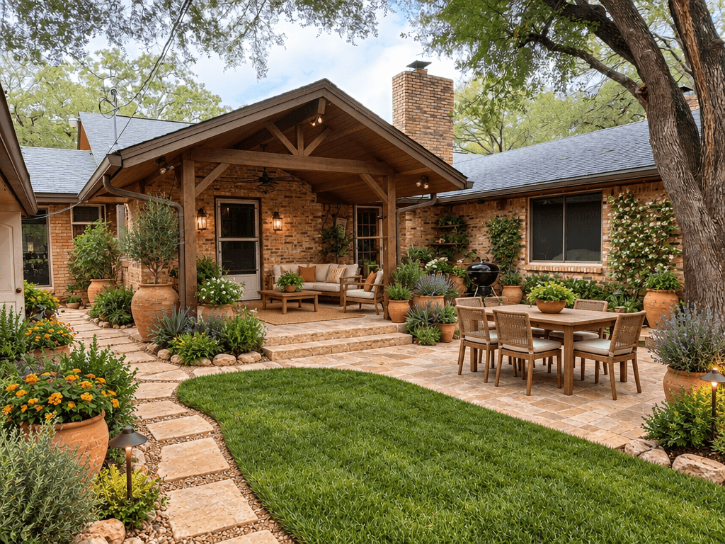 Mediterranean Yard Yard design — yard photo by GenRoom AI